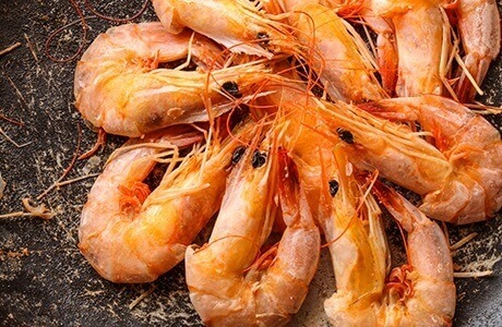 Shrimps in shell - cooked nutritional information