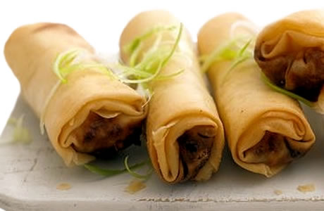 Spring rolls - takeaway (meat) nutritional information