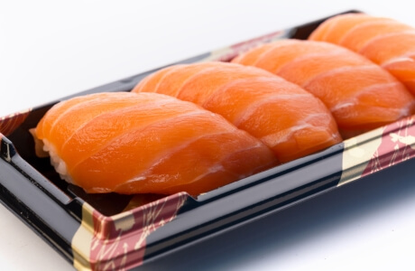Sushi - salmon nigiri - takeaway nutritional information