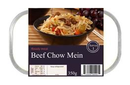 Beef chow mein - ready meal nutritional information
