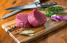 675g/1½ lb beef fillet, preferably cut from the tail end nutritional information