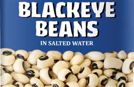 1 400g tin black eye peas. drained nutritional information
