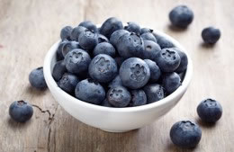 25g/fresh blueberries nutritional information