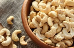 60g/4 tbsp raw  cashew nuts nutritional information