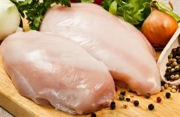 400g/2 large boneless and skinless chicken breasts, cut into 1cm/½in thick slices nutritional information