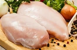 1.2kg/8 chicken breasts, cut into 2½ cm cubes nutritional information