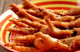 Chicken feet - boiled nutritional information