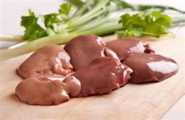 400g/14oz chicken livers, trimmed of any membrane and gristle, roughly chopped nutritional information