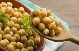 ½ tin chick peas nutritional information