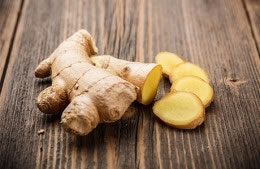 25g/4cm fresh root ginger, peeled nutritional information