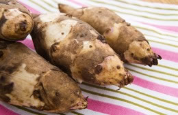 400g/6 Jerusalem artichokes, peeled and very thinly sliced nutritional information