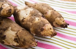 400g/10-12 jerusalem artichokes, peeled and chopped into cubes nutritional information