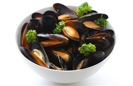 2kg of mussels in shell nutritional information