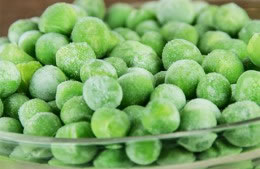 110g/4oz fresh or frozen peas nutritional information