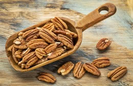 120g/4oz pecans, toasted and roughly chopped nutritional information