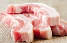 1kg rindless, boneless pork belly cut into 2cm cubes nutritional information