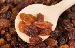 20g/large handful raisins, soaked in marsala nutritional information