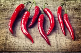 8 small red chillies nutritional information