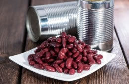 ½ can red kidney beans, drained nutritional information