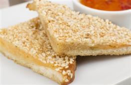 Sesame prawn toasts - takeaway nutritional information