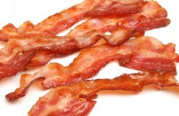 90g/4 rashers streaky bacon nutritional information