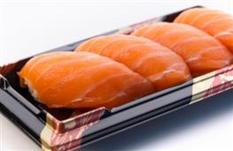Sushi - salmon nigiri - takeaway nutritional information