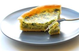 Vegetable quiche - retail nutritional information