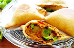 Vegetable samosas - takeaway nutritional information