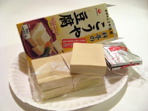 Tofu gypsum (Koyadofu)  - dried frozen  nutritional information