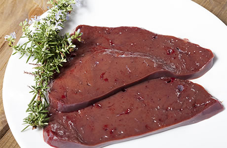 Veal liver nutritional information