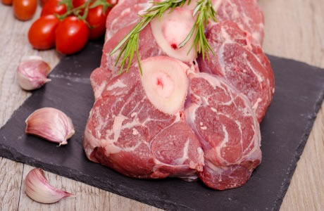Veal shank (osso buco) - meat only nutritional information