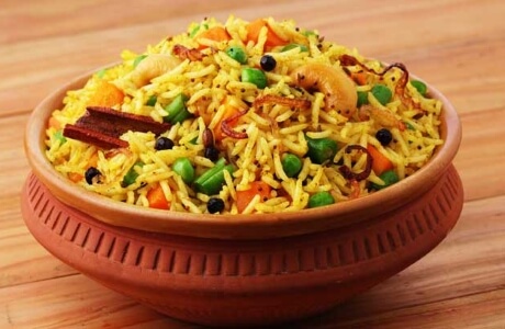 Vegetable biryani nutritional information