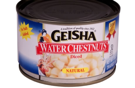 Water chestnuts - tinned nutritional information