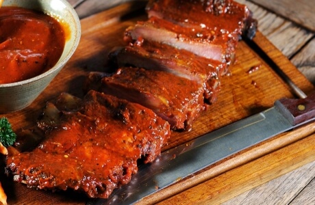 Barbecue spare ribs nutritional information