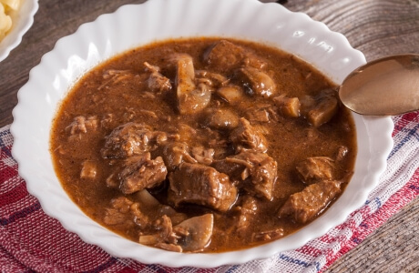 Beef and mushroom goulash recipe