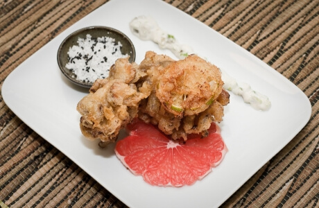 Beer battered maitake mushroom with japanese tartar sauce recipe