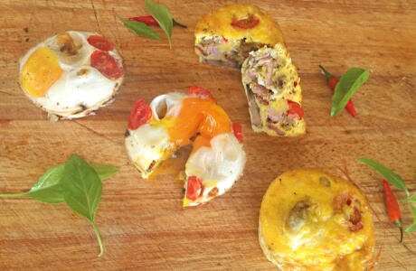 Breakfast egg muffins recipe