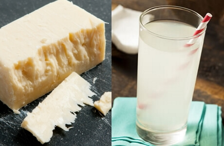 Cheddar & coconut water recipe