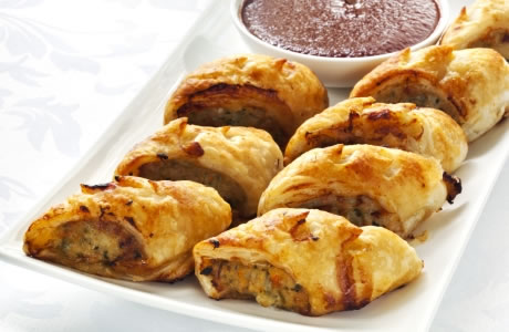 Chicken sausage rolls recipe