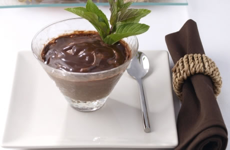 Chocolate pudding with Irish moss recipe