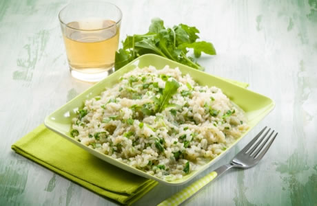 Creamy wild rocket risotto recipe