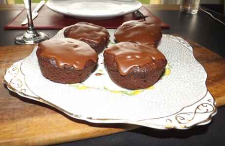 Gluten free chocolate nut cakes recipe