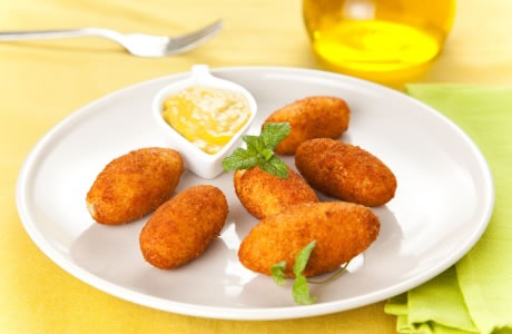 Ham and cheese croquettes with mayo recipe