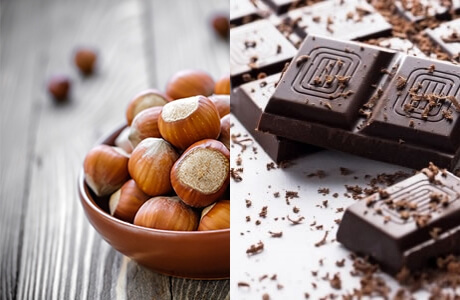 Hazelnuts & dark chocolate recipe