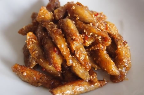 Japanese style fried burdock root  recipe