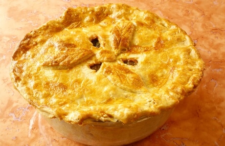 Lamb, pea and mint pie recipe