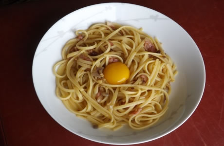 Linguine carbonara recipe