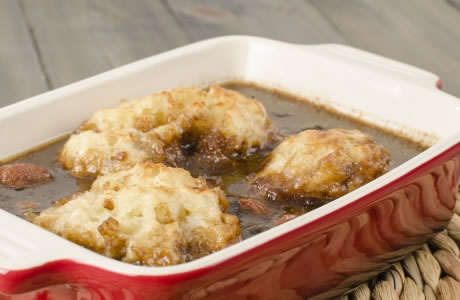 Luxury beef stew with dumplings recipe