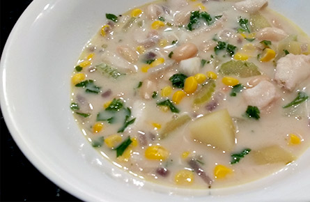 Monkfish and bean chowder recipe