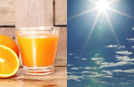 Orange juice and Sunshine recipe